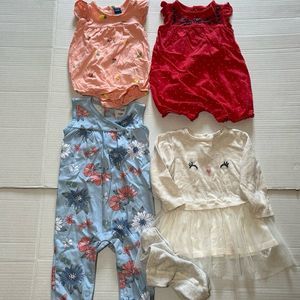 Baby Girl  3-9 Month Spring Bundle H&M,Carters, Old Navy